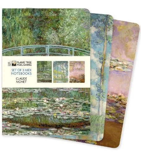 Claude Monet Set of 3 Midi Notebooks (Notebook) (US IMPORT)