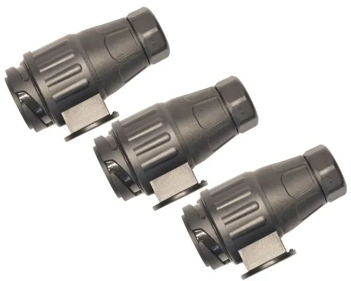 Knott Anhängerstecker 13polig 12V - 3er Set mit Schraubanschlüssen - Praktisches 3er Set von 13poligen Anhängersteckern für 12V-Anwendungen. Ideal für zuverlässige Verbindungen und einfachen Austausch.