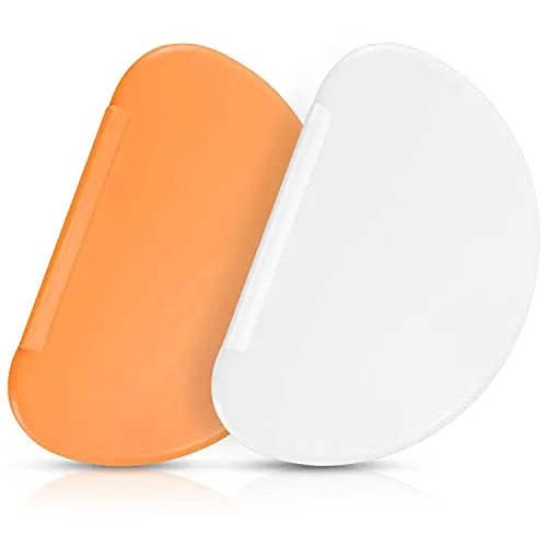 Colonel Cook Teigschaber | 2 Stk.|✮LEBENSLANGE GARANTIE✮- Teigschneider und -former, Mehl- und Teigmischer, Backzubehör, Küchenutensilien, Küchenhelfer - Glatter, leichter, langlebige Kunststoff