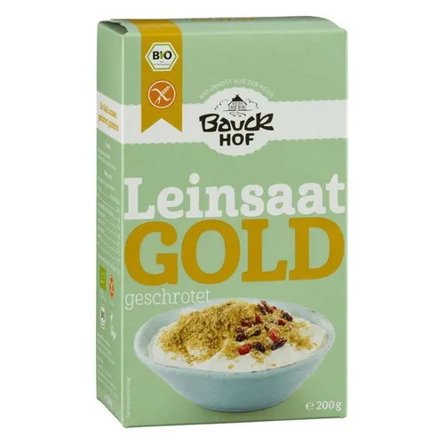 Bauckhof Leinsaat Gold geschrotet glutenfrei von Bauckhof