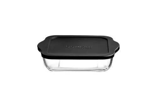 Pasabahce Backform aus Glas 3,2L mit Deckel Ideal für Kuchen, Desserts oder Ofengerichte, (1-tlg)
