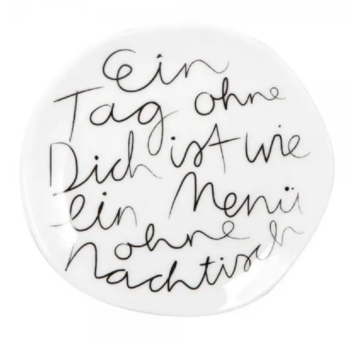 Räder Frühstücksteller Design Teller Klein Ein Tag Ohne Dich (14 cm)