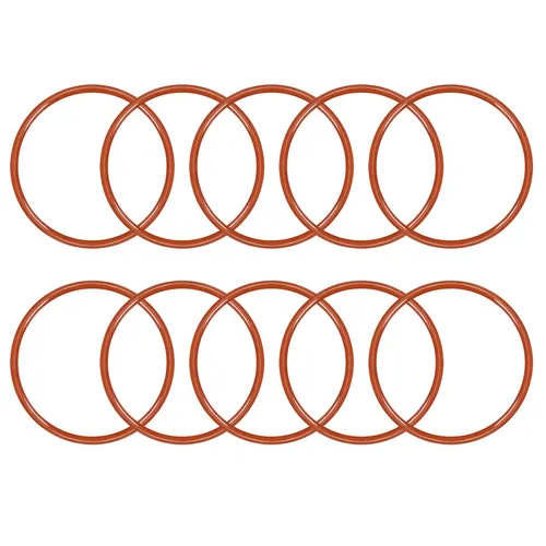 10pcs Silikon O-Ring 45mmx40,2mmx2,4mm VMQ Dichtring Dichtungsring Dichtung rot