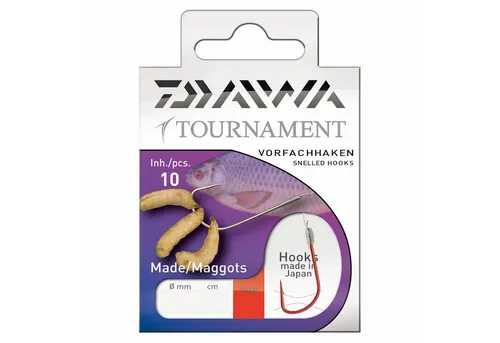 Daiwa Forellenhaken, Daiwa Tournament Madenhaken Gr.10 Gebundene Vorfachhaken