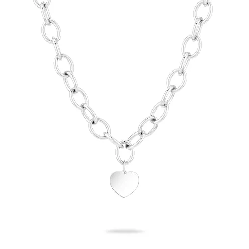 Liebeskind Berlin Halskette LJ-1606-N-45 Silber - Ketten für Damen, elegante Gliederkette aus poliertem Edelstahl, 45 cm lang, ideal zum Kombinieren und perfektes Geschenk für jeden Anlass.