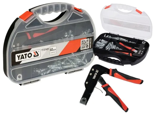 Hohlraumdübelzange Set mit 60 Hohlraumdübel  - Praktische Dübelzange für die einfache Montage von Hohlraumdübel, ideal für Trockenbauprojekte und sorgt für eine sichere Befestigung.