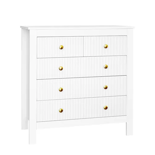 Odikalo Sideboard Kommode mit Goldgriffen und Spezialtüren