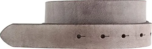 BELTINGER Gürtel aus weichem Vollrindleder Vintage-Look ohne Schnalle 3 cm | Leder-Gürtel 30mm | Schmaler Gürtel Used-Look | Braun 95cm