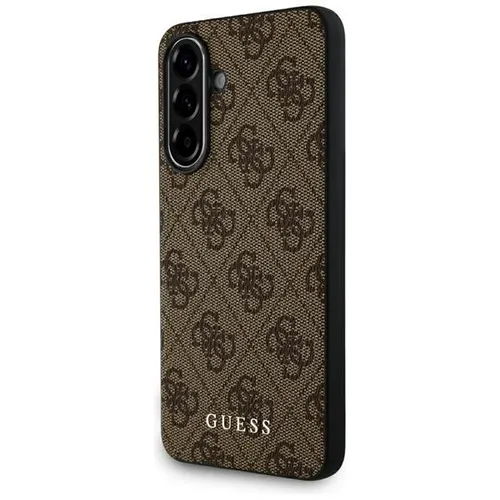 CG MOBILE Guess 4G Metal Gold Logo Hülle für Samsung Galaxy A36 (Braun)