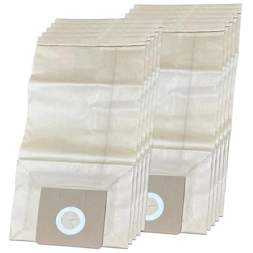 PakTrade 10 Premium Staubsaugerbeutel kompatibel mit Kärcher 6.904-210, 6.904-210.0, 6.904-224.0, 6.904044.0, 6.904133.0, 6.906-101.0, 6.906-102.0 - 10 Stück Papierfiltertüten, Zubehör, Ersatzteile