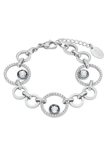 s.Oliver Armband Edelstahl Damen mit Kristall - Elegantes Damenarmband aus hochwertigem Edelstahl, verziert mit bunten Kristallen. Ideal als Geschenk und vielseitig kombinierbar für jeden Tag.