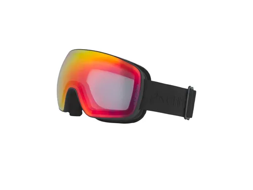 CRIVIT Damen Herren Ski- und Snowboardbrille, mit selbsttönendem Visier (Schwarz)
