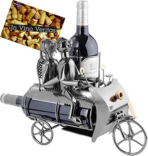 BRUBAKER Flaschenhalter Paar auf Motorrad mit Beiwagen von BRUBAKER