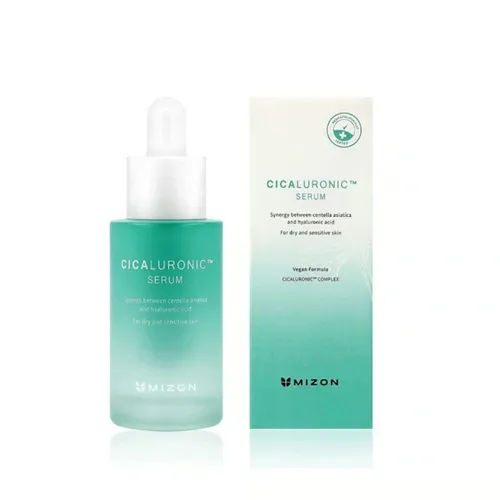 Mizon Cicaluronic Serum - Feuchtigkeitsspendendes Serum - MIZON | Cicaluronic Serum - 30 ml: Intensivpflege für empfindliche Haut mit 7-fach Hyaluronsäurekomplex. Zieht schnell ein und sorgt für ein frisches Hautgefühl. Ideal für den täglichen Gebrauch.