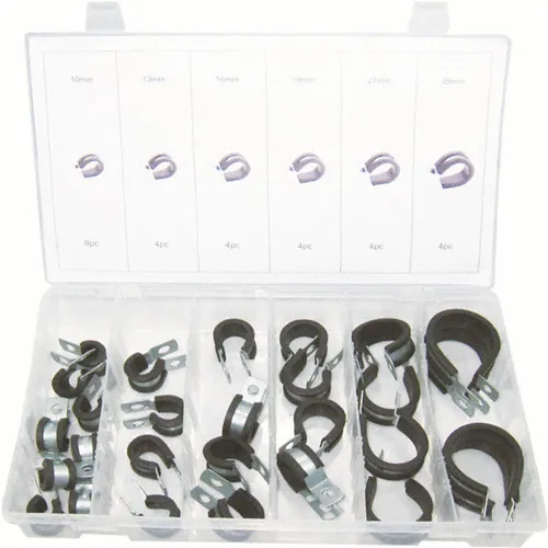 Universal Rohrschellen-Sortiment Kabelschelle Schlauchschelle Größe 10-35mm 28 x