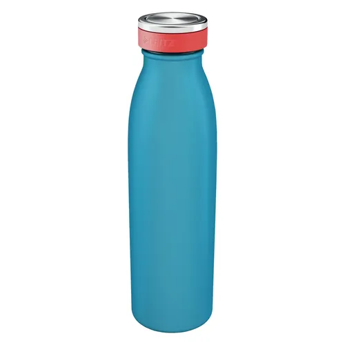 LEITZ Isolierflasche Cosy blau 500 ml - Praktische Isolierflasche Cosy von LEITZ für unterwegs – hält Getränke 7 Stunden warm und 15 Stunden kalt. Aus rostfreiem Edelstahl, auslaufsicher und spülmaschinenfest für optimalen Genuss.