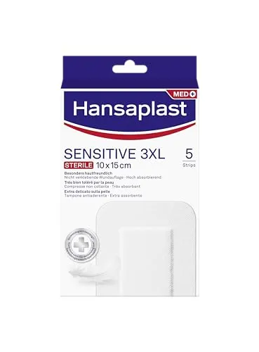HANSAPLAST Sensitive Wundverband steril 10x15 cm,5St