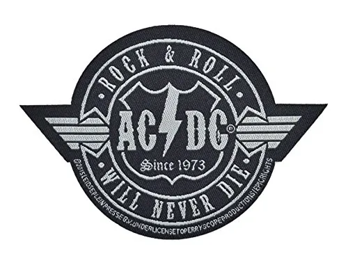 AC/DC ACDC - Patch Aufnäher - Rockn Roll will never die (Cutout)