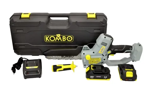 Kettensäge Brushless Batterie KOMBO + 2 Bakterien 20V 2Ah + Lader + Aktenkoffer
