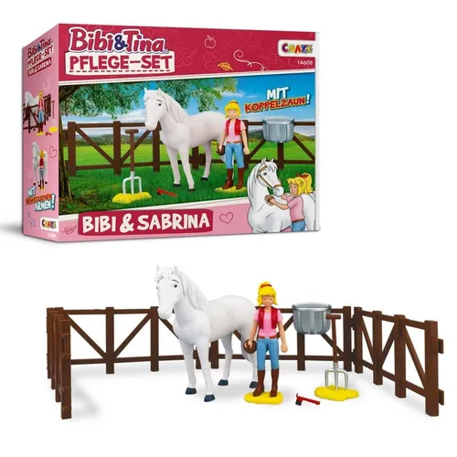 BIBI & TINA – Bibi & Sabrina Pflegeset - Action- & Spielfiguren Spielsets, liebevoll gestaltetes Pflege-Set für kreative Rollenspiele mit Bibi und Tina.