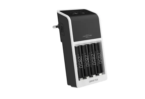 ANSMANN AG Akku Ladegerät für AAA AA 9V NiMH NICD Akkus von Ansmann