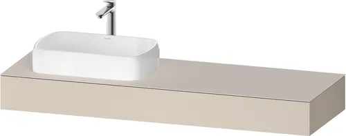 Duravit Qatego Konsole 1600x550mm mit Ausschnitt links von Duravit