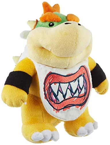 Nintendo Bowser Jr. Plüschfigur 19 cm - Kuscheltiere: Original Nintendo Lizenzware, perfekte Ergänzung für Super Mario Fans und ideal zum Spielen oder Sammeln.