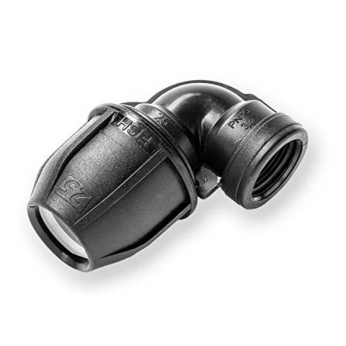 PE Winkel IG 25mm x 3/4 Zoll Druck 16bar Fitting für PE-Rohren 25-H
