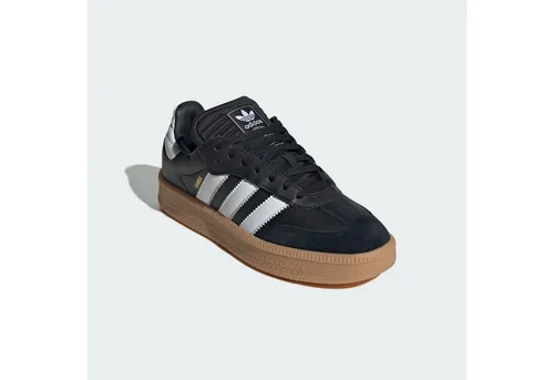 adidas Samba XLG - Bequeme Sneaker in Schwarz-Weiß, Größe 35.5 EU - Sneaker aus Leder & Textil mit 3.4 cm Absatzhöhe, ideal für Berufskleidung und Alltag, vereinen Stil und Komfort.