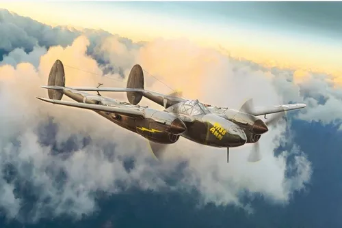 Italeri 1:72 US P-38J Lightning Modellbausatz - Luftfahrt-Modellbausatz mit detaillierten Einzelteilen für authentischen Modellbau. Ideal für Bastler, die ihr eigenes Flugzeug in 1:72 gestalten möchten.