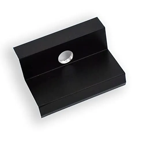 Sunex Aluminium Solar Endklemme PV Solarpanelen Befestigung Photovoltaik Randklemme Montageschiene Zubehör für Modulhöhe 40mm Solarmodul halterung Klemme zur Montage von Aluminiumprofilen Schwarz