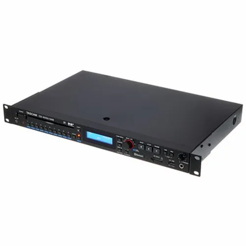 Tascam CD-400Udab Media-Player mit Tuner und Bluetooth - CD-Player mit DAB+/UKW-Tuner und Bluetooth, ultrakompakt und ideal für Rack-Montage. Mit Resume-Funktion und vielseitigen Wiedergabe-Modi für höchsten Komfort.