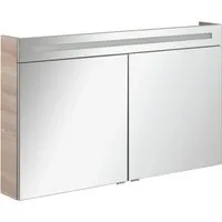 Fackelmann B.CLEVER LED Spiegelschrank 120 cm - Badezimmerspiegel mit energiesparender LED-Beleuchtung und integrierter Steckdose, ideal für modernes Badezimmer-Design.