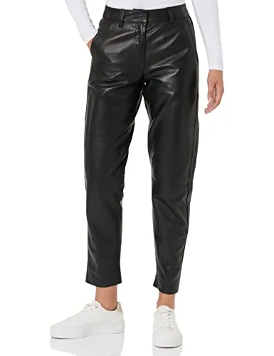 SELECTED FEMME SLFMARIE MW Leather Pants W NOOS