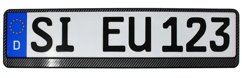 Alutec Kennzechenhalter mit Carbon-Look, 1 Stück von ALUTEC