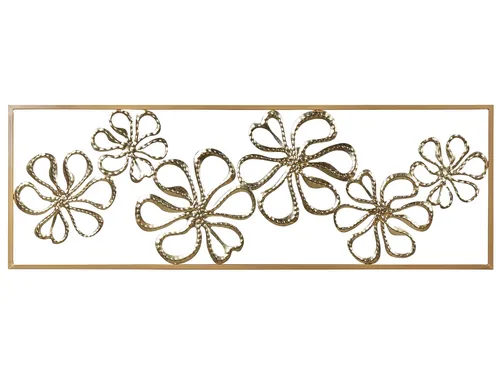 Produktbild Wanddekoration Blumen Metall gold handgemacht Cerium
