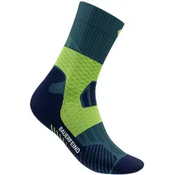 BAUERFEIND Trailrunning-Socken „Trail Run Mid Cut Socks“ - Damen Sportsocken mit Kompression, speziell für Trailrunning entwickelt, bieten Stabilität im Sprunggelenk und maximalen Tragekomfort auf jedem Terrain.