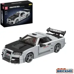 Mould King 10113 Skyline GT-R - 1471 Teile Konstruktions-Spielset - Spielbausteine: Hochwertiges Konstruktions-Spielset mit 1471 Teilen für den Bau eines detailgetreuen Sportwagens, ideal für kreative Köpfe ab 8 Jahren.