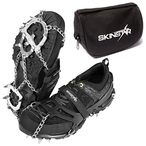 SkinStar Mount PRO Grödel Steigeisen Eisspikes,Schuhkrallen Spikes