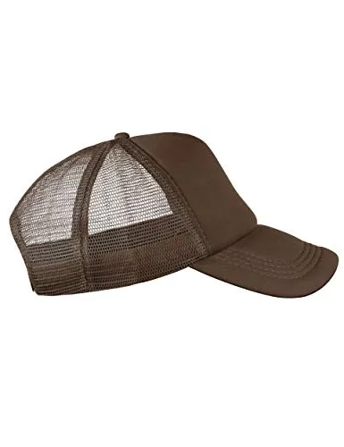 Balinco Trucker Cap Mütze Classic Happy für Herren und Damen, One Size Snapback (Brown)