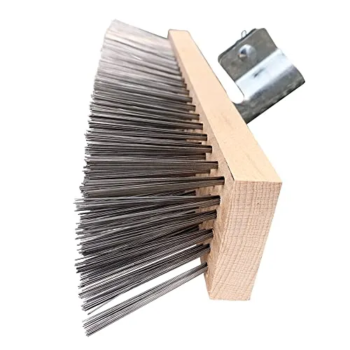 Newman and Cole Drahtbesenkopf – 30,5 cm steife Metallborsten für robuste Entfernung von Unkraut, Moos und Algen auf der Terrasse (nur Kopf)