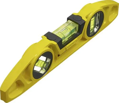 Stanley Torpedo Wasserwaage FATMAX 22cm - Präzise Wasserwaage mit 45° Winkelmesser und Magnet, ideal für DIY- und Profi-Handwerker. Leichtes Aluminium-Profil garantiert Stabilität und Korrosionsbeständigkeit.