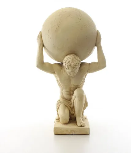 Dekofigur Skulptur ATLAS griechische Mythologie Kunstharz 68,6cm