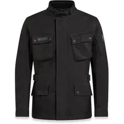 Belstaff Macklin Motorradjacke, schwarz, Größe M - Motorradjacke für Männer, wasserabweisend mit verstellbarer Taille und zusätzlichen Lüftungen für optimalen Komfort auf der Straße.