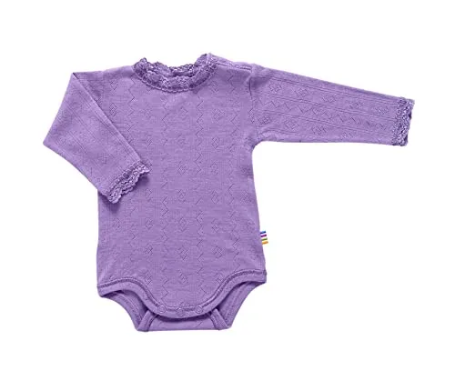 Joha Body Unisex, 70, Helllila - Weicher Baby-Body aus Merinowolle und Seide, ideal für sensible Haut. Atmungsaktiv und pflegeleicht, perfekt für den täglichen Gebrauch.