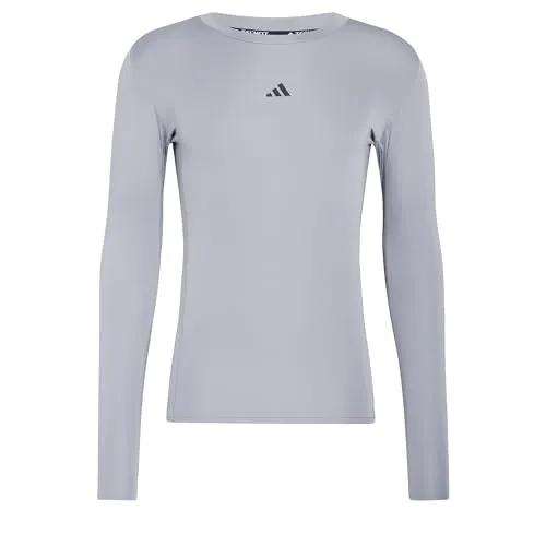 adidas Herren Techfit Compression Training Longsleeve Shirt, Grey, XS