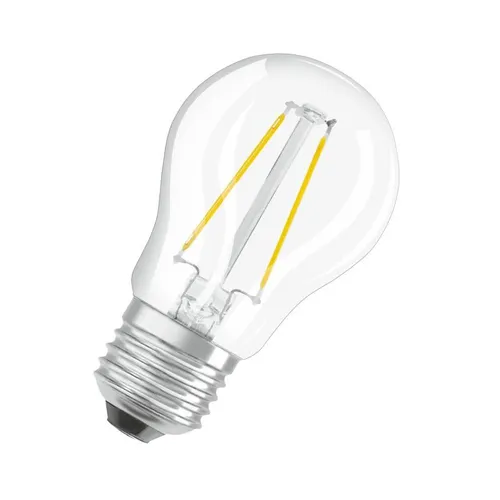 Osram LED Filament RetroFit Tropfen P45 1,5W = 15W klar E27 136lm warmweiß 2700K