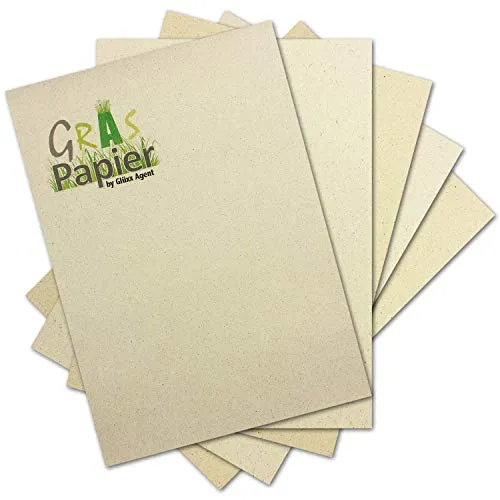 25x ÖKO Briefpapier aus Graspapier DIN A4