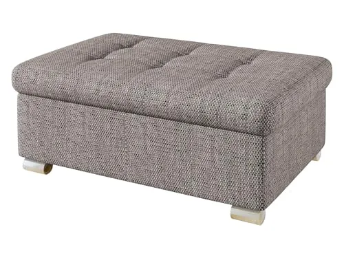 Mirjan24 Hocker Niko groß Sitzhocker Polsterhocker Sitzbank Fußbank Pouf Farbauswahl (Lawa 05)