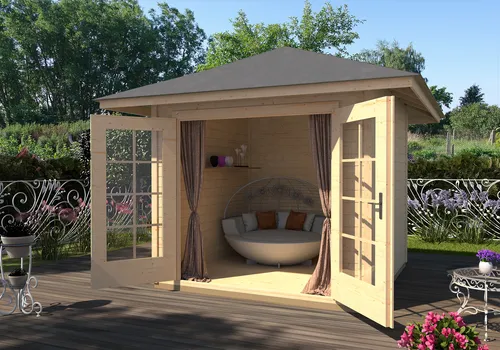 Weka Gartenhaus 177 4-Eck Gr.2, 28 mm